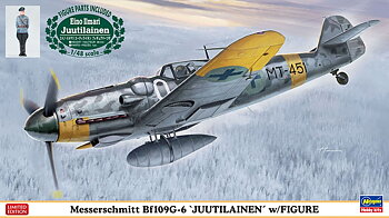Messerschmitt Bf109G-6 Jutilainen w. figure 1/48