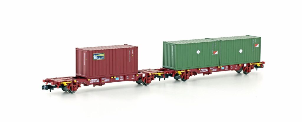 Set: 2x Containervagn Lgnss SNCB/IFB Ep V
