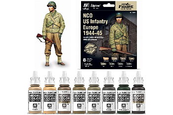 NCO US Infantry Europe 1944-45 color set, 8x17ml