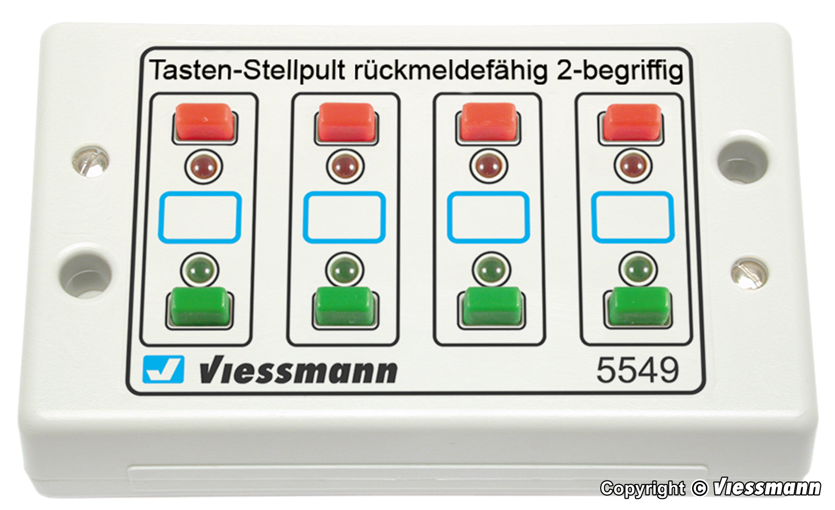 Ställpult, 2-skenssignal, växlar (feedback)