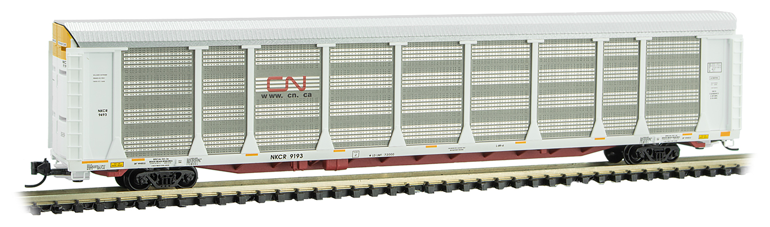 CN 89’ 3-level closed auto rack RD#: NKCR9193