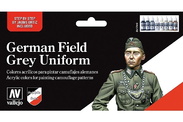 Model color set: German Field Grey Uniform, 8x17ML