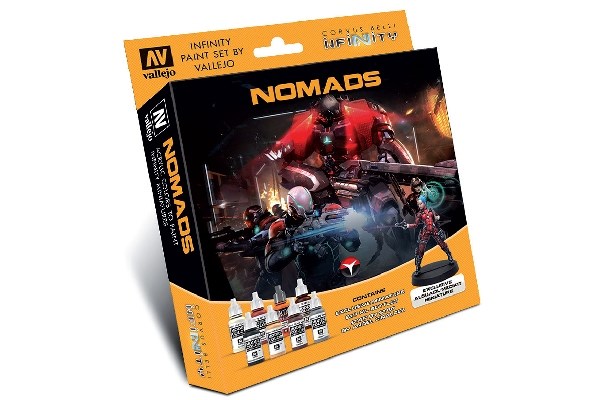 Infinity 'Nomads' Paint Set Incl. Figure, 8x17ML - 3