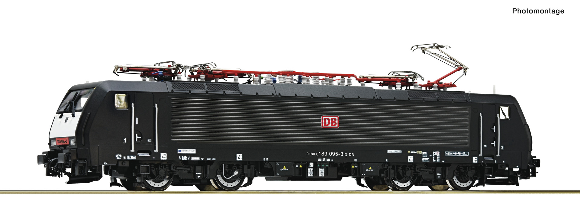 Ellok 189 095-3 DB AG svart DC-Snd.