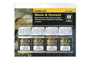 Stone/Cement Pigment 4x35ML