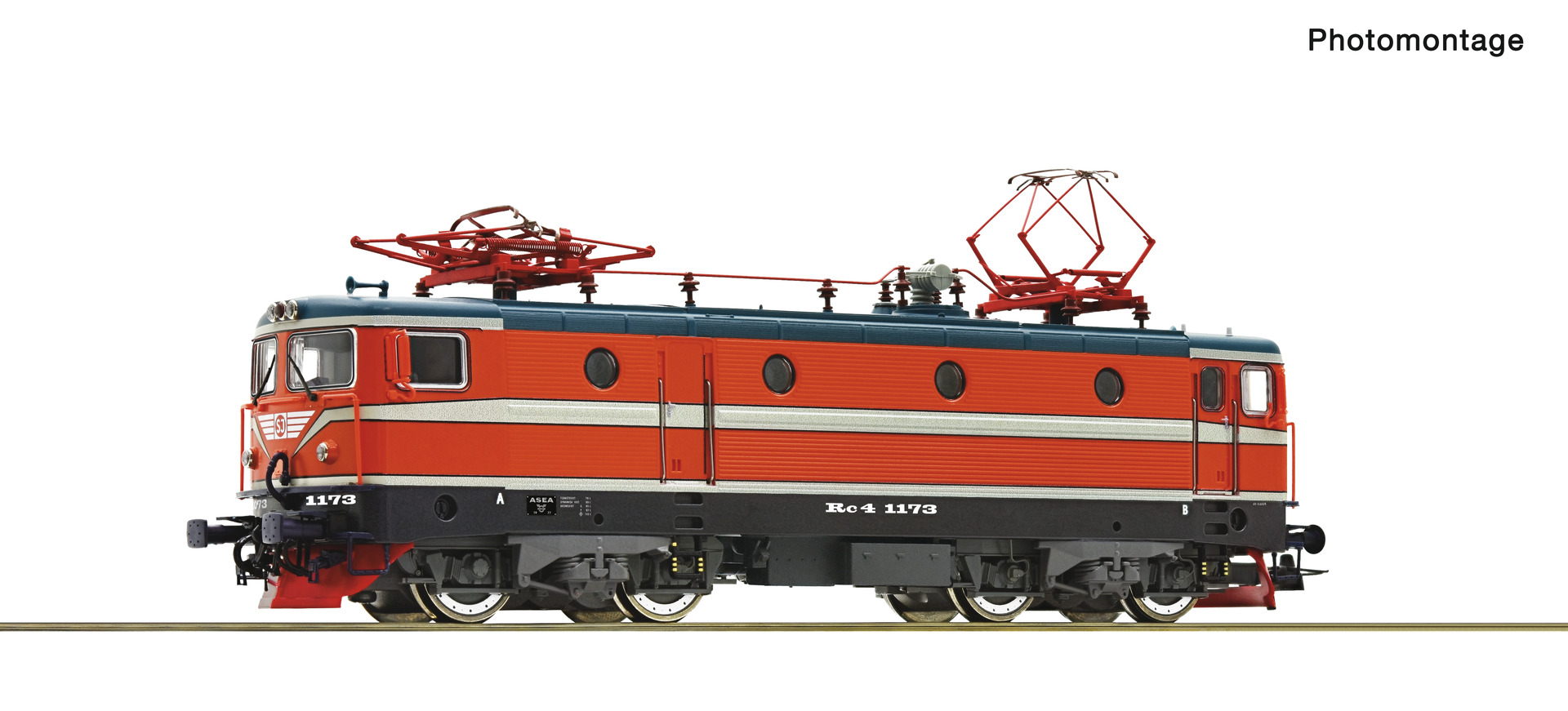 Ellok SJ Rc4 1173, DC m ljud