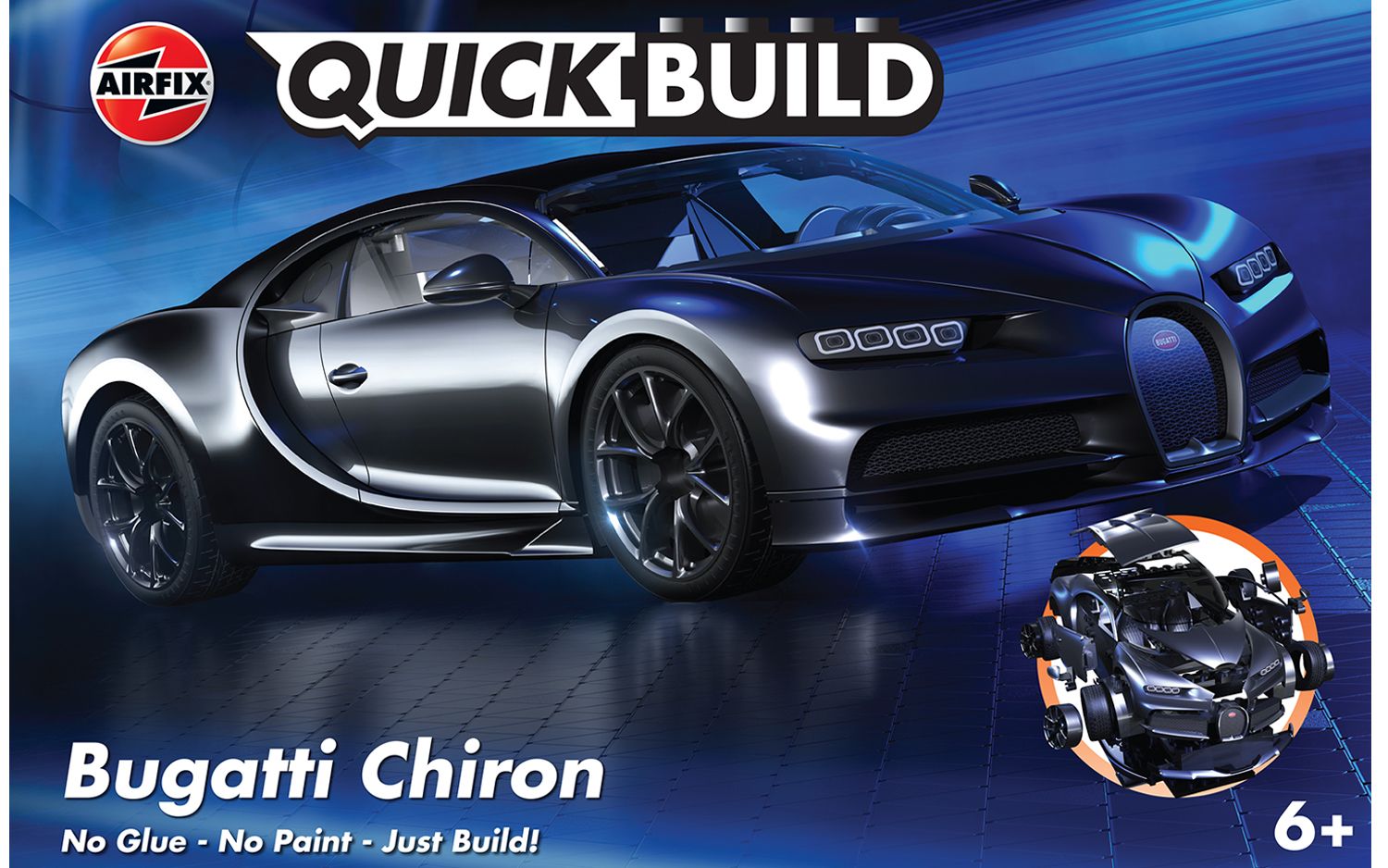 Bugatti Chiron Black, Quick Build