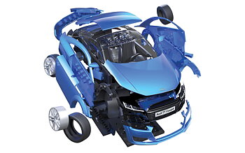 Audi TT Coupe Blue, Quick Build