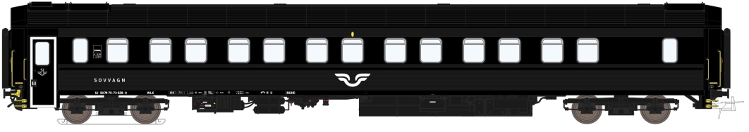 Sovvagn SJ WL6 5627 Svart