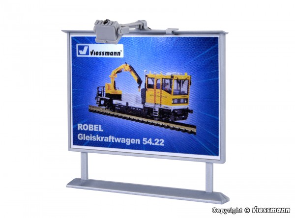 Reklamskylt, belyst, varmvit LED - 2