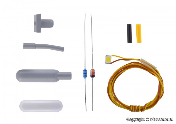 Vägglampa industri, vit LED (b