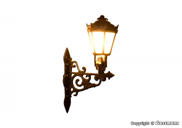 Vägglampa, varmvit LED, 22mm, skala 0 - 3