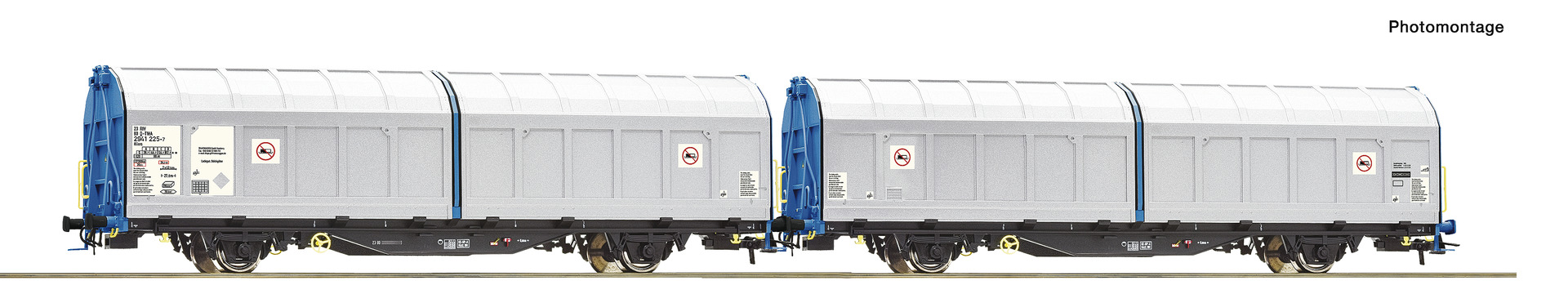 Double unit sliding wall wagon, Transwaggon