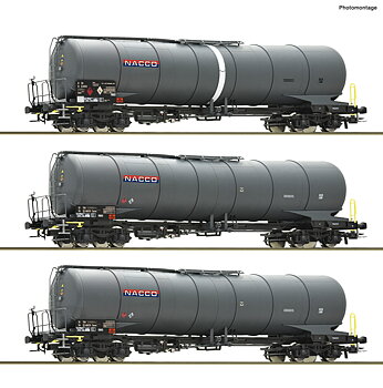 3 piece set: Tank wagons, NACCO