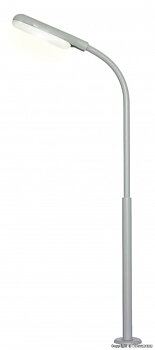 Gatlampa, vit LED, 170mm, skala 0