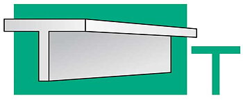 T-balk 2.33 x 0.76mm, 35cm (4st)