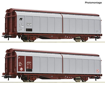 2-piece set: Sliding wall wagons, FS