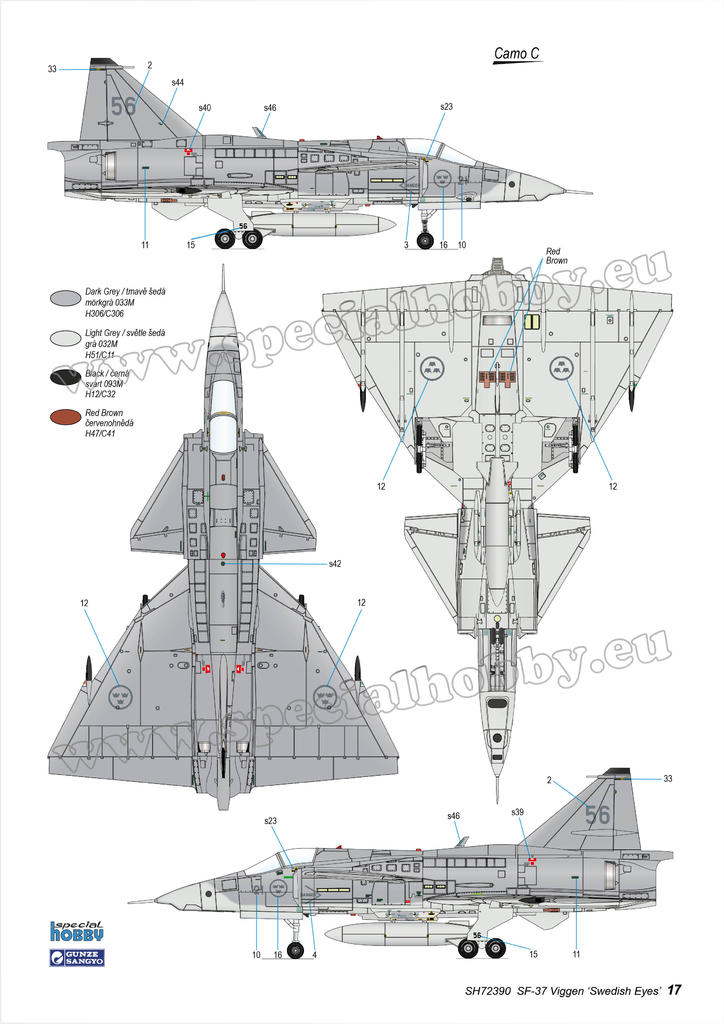 SF-37 Viggen Recce 1/72 - 6