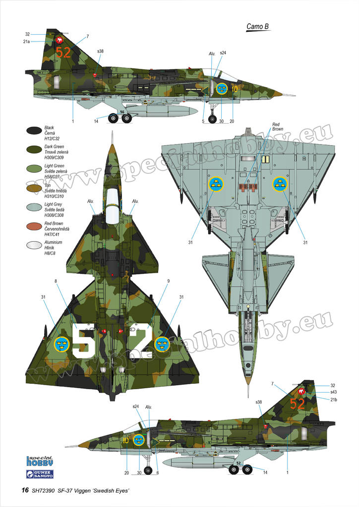 SF-37 Viggen Recce 1/72 - 5