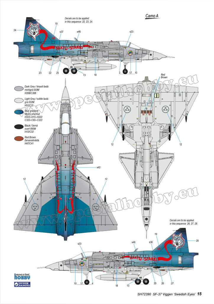SF-37 Viggen Recce 1/72 - 4