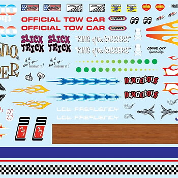 Best of AMT Customs Graphics Decals 1/25