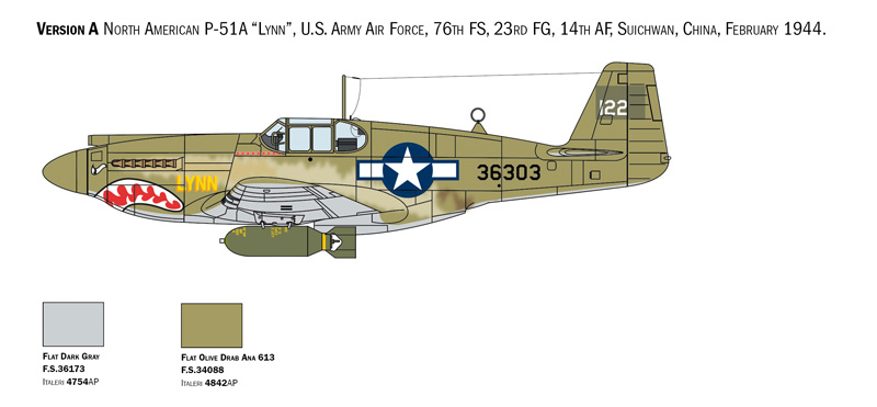 P-51A Mustang 1/72 - 3