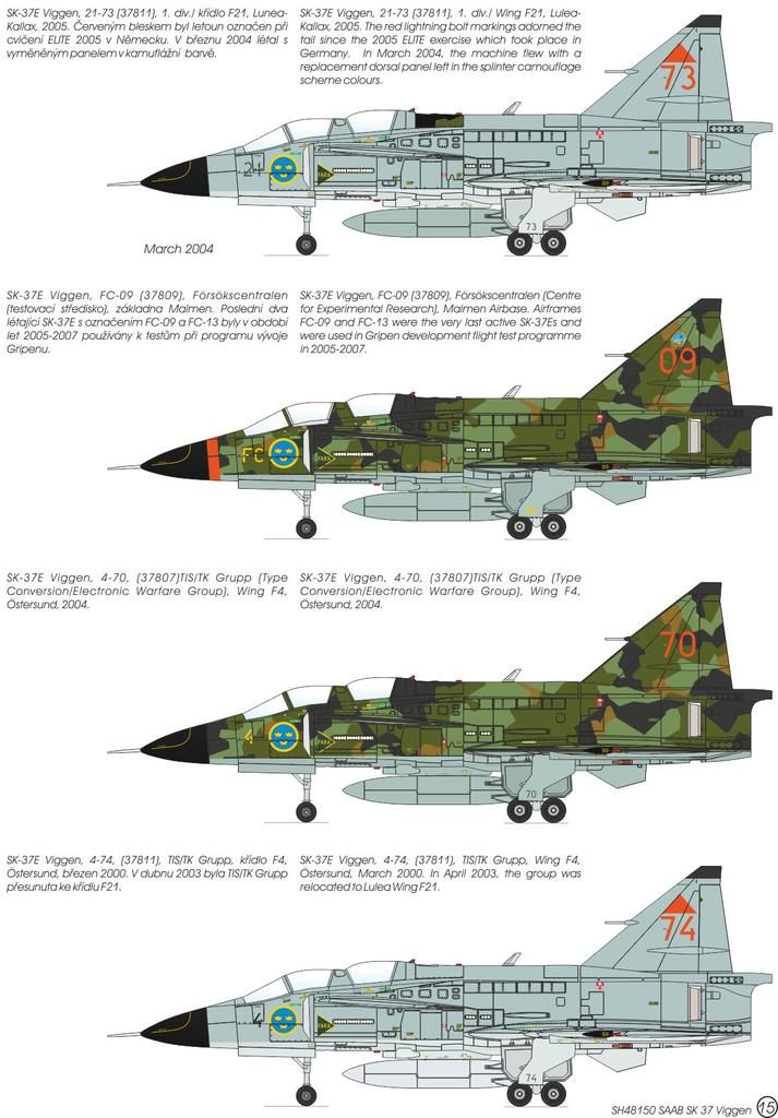 SAAB SK-37E Stör-Viggen 'Electronic Warfare Agressor' 1/48 - Habo Hobby