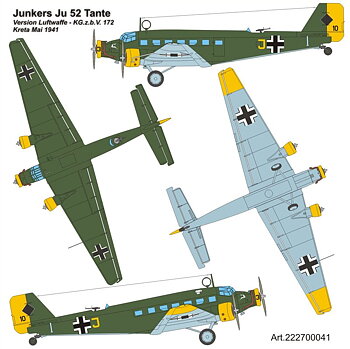 JU-52 Kreta 1/87