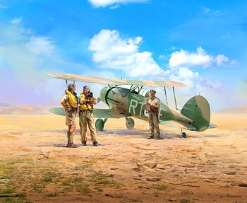 Gloster Gladiator Mk.I m. Brittiska Piloter 1/32