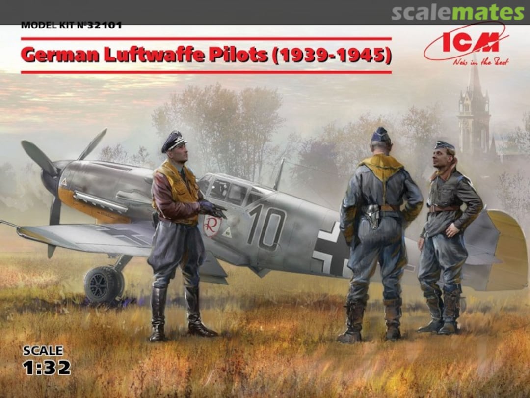 Tyska Piloter 1939-45, 3st figurer 1/32