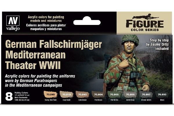German Fallschirmjäger Mediterranean Theater WWII 8x17ml