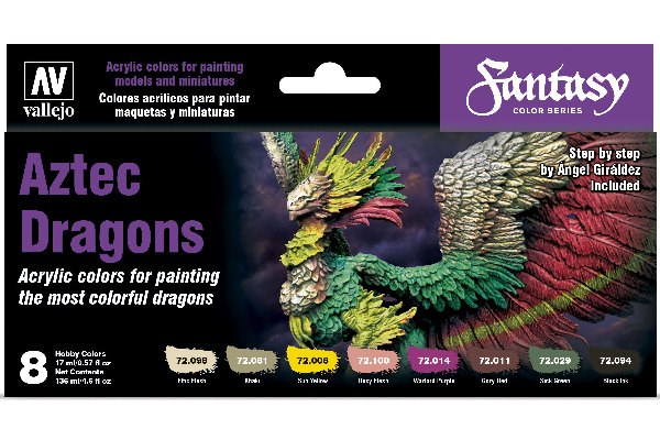Fantasy Color Aztec Dragons 8x17ml