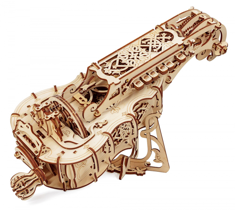 Ugears Hurdy-Gurdy Musical Instrument, 3D Puzzle