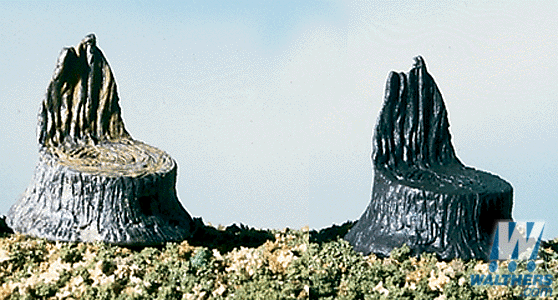 Stumps, 14pcs (white metal)