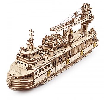 Ugears Forskningsfartyg, 3D Pussel