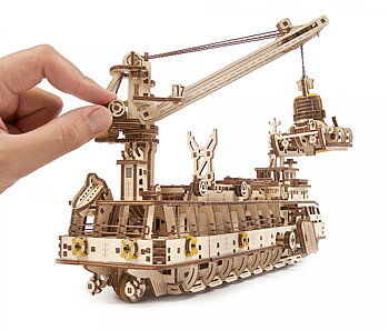 Ugears Forskningsfartyg, 3D Pussel