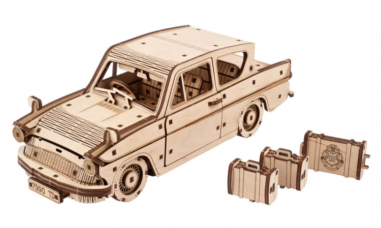 Ugears Flying Ford Anglia Harry Potter, 3D Puzzle - 2