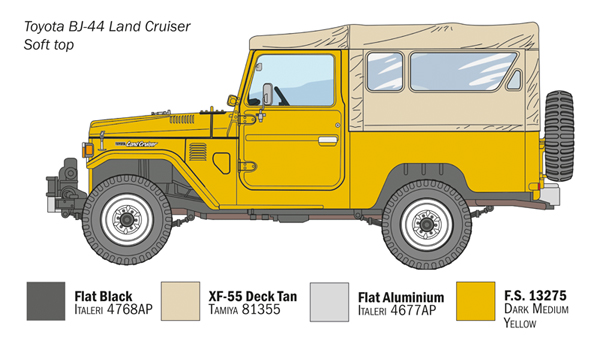 Toyota Land Cruiser BJ44 SoftTop/Hard Top 1/24 - 4