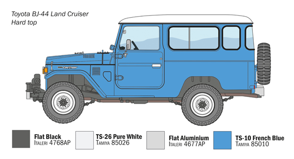 Toyota Land Cruiser BJ44 SoftTop/Hard Top 1/24 - 3