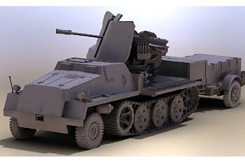 SWS w. 3.7cm Flak 43 & Ammunition trailer 1/72
