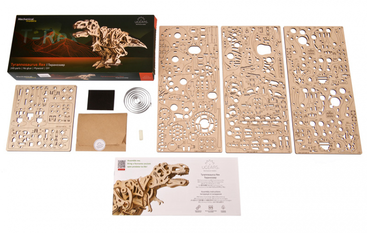 Ugears Tyrannosaurus Rex, 3D Puzzle - 2