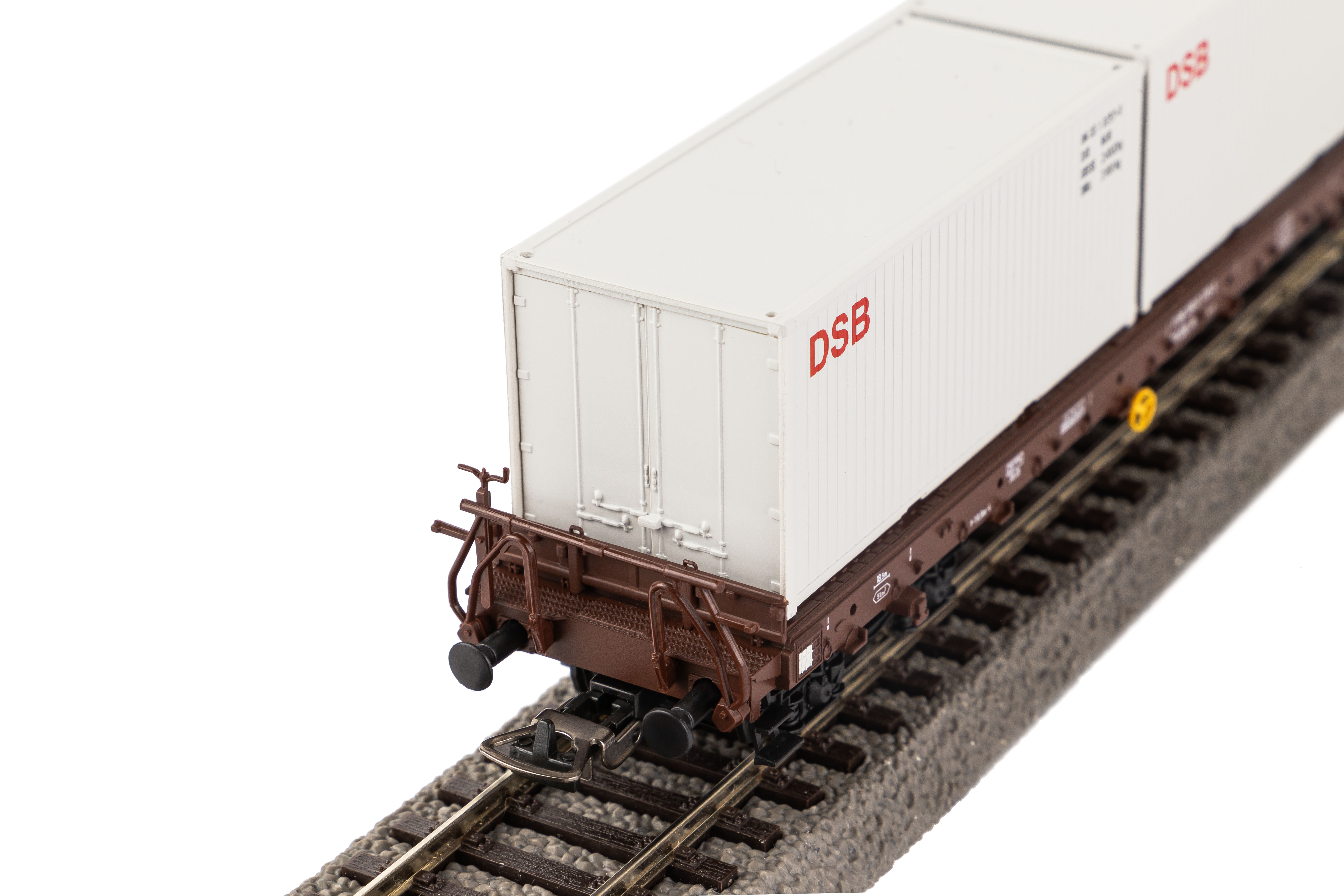Godsvagn Rs m. container DSB - 2