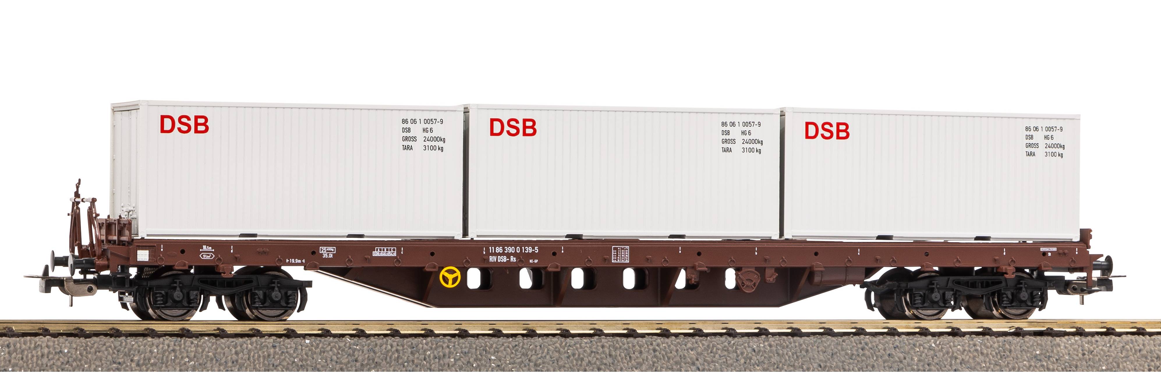 Godsvagn Rs m. container DSB
