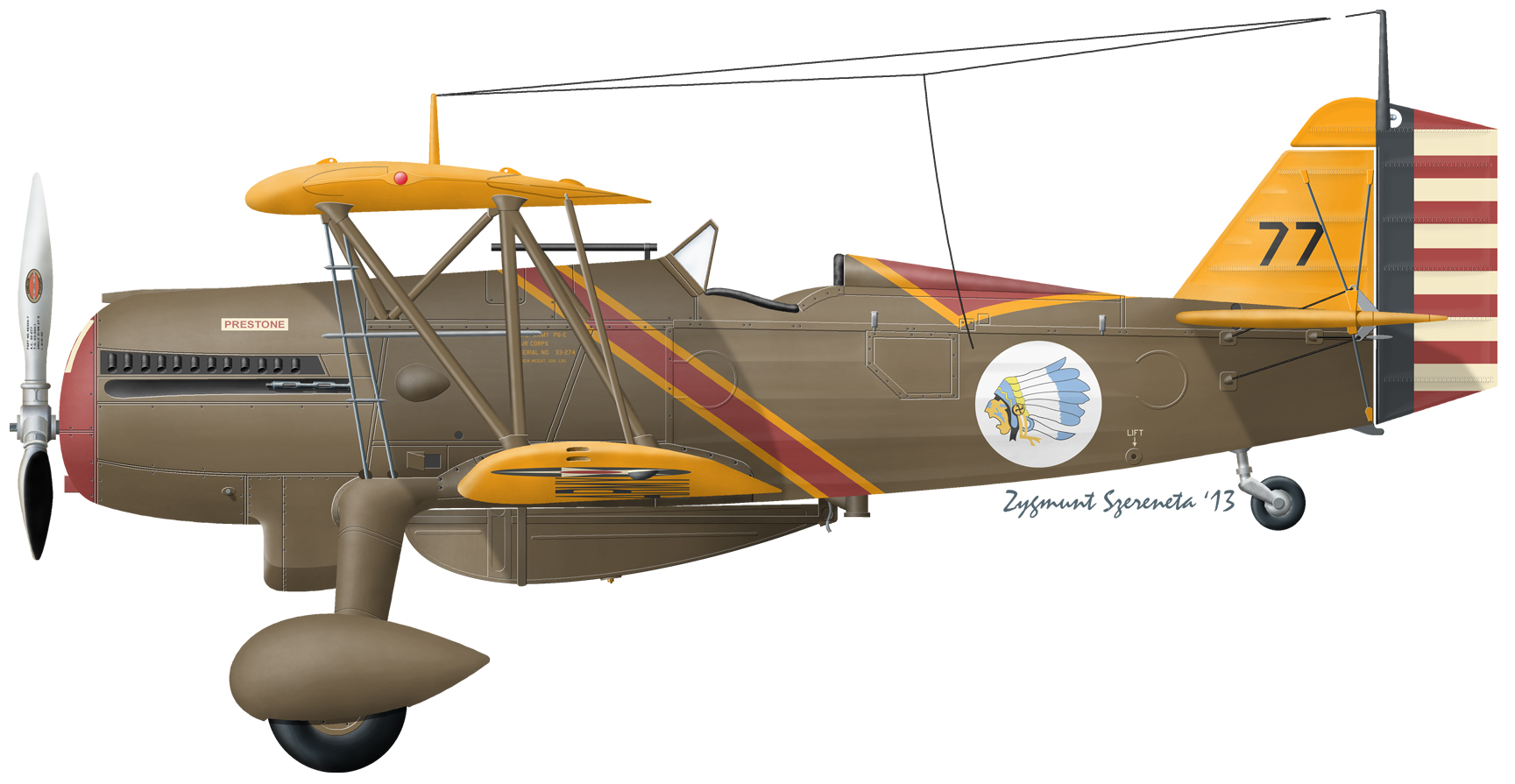 Curtiss P-6E Hawk, 1/32 - 7