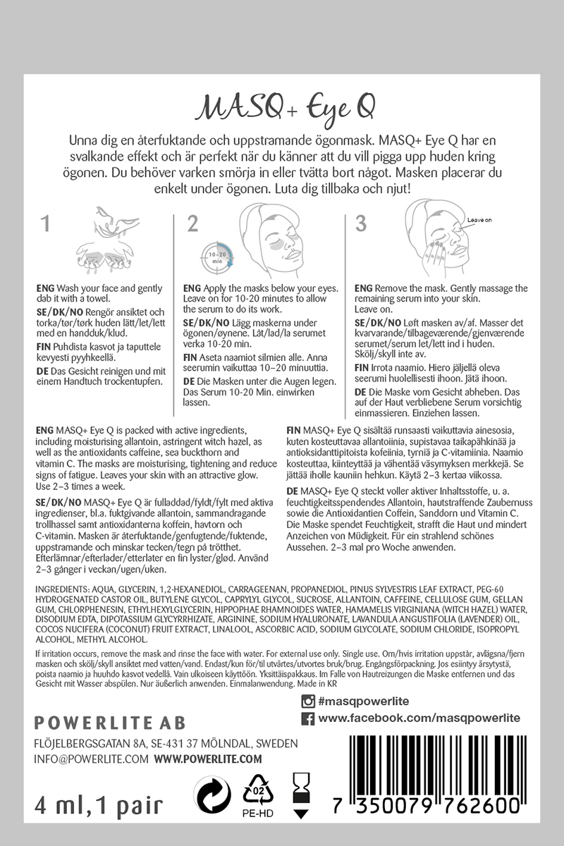 MASQ+ Eye Q, 5-pack - 2