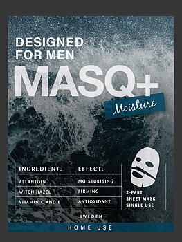 MASQ+ Moisture, designed for men, 5-pack. Slut i lager kommer in i slutet av april 
