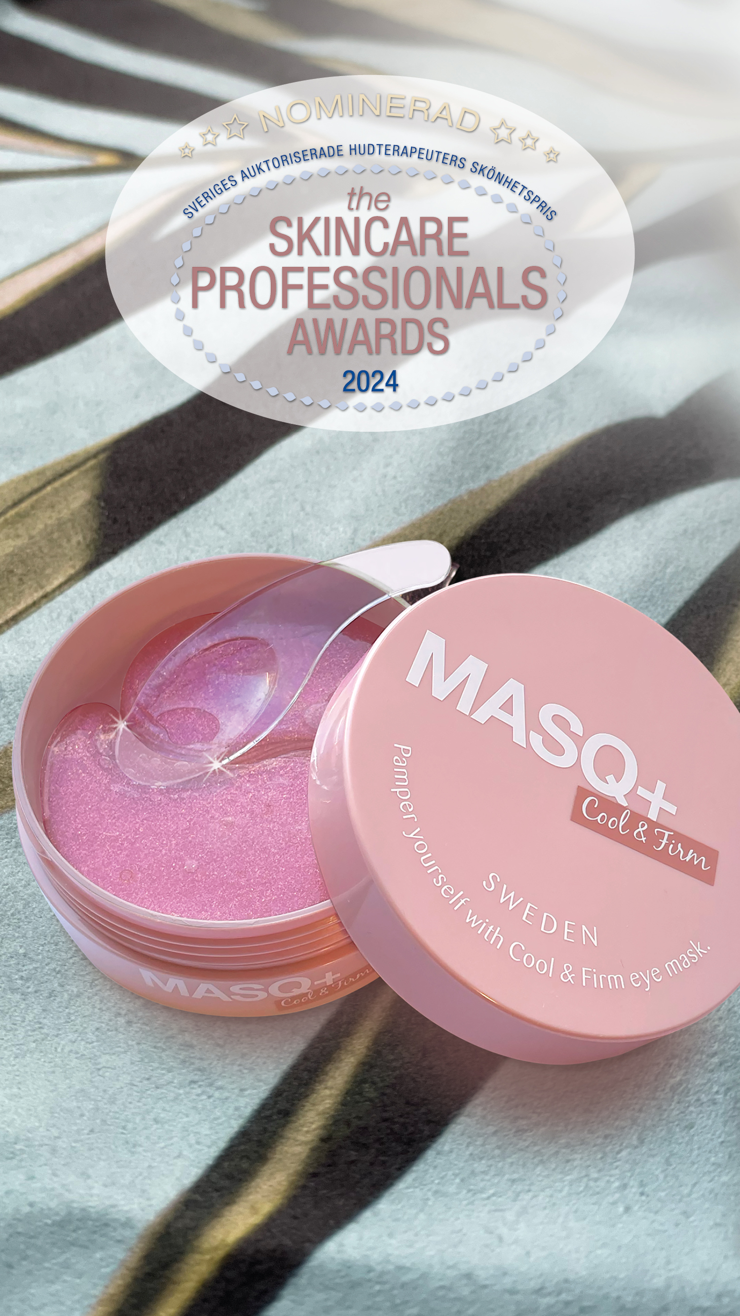 MASQ+ Cool & Firm eye mask, gel patches, burk med 15 par - 7