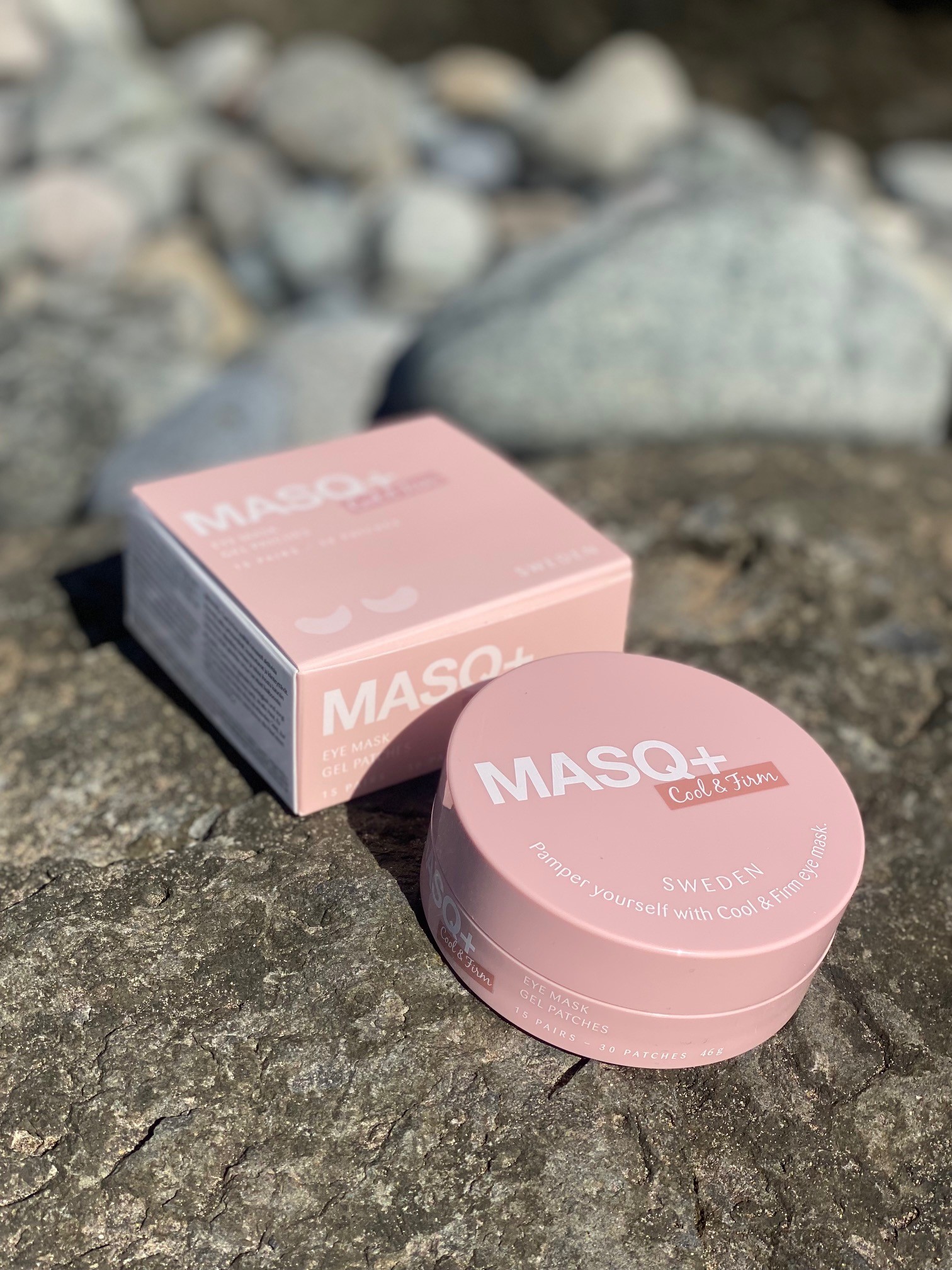 MASQ+ Cool & Firm eye mask, gel patches, burk med 15 par - 2
