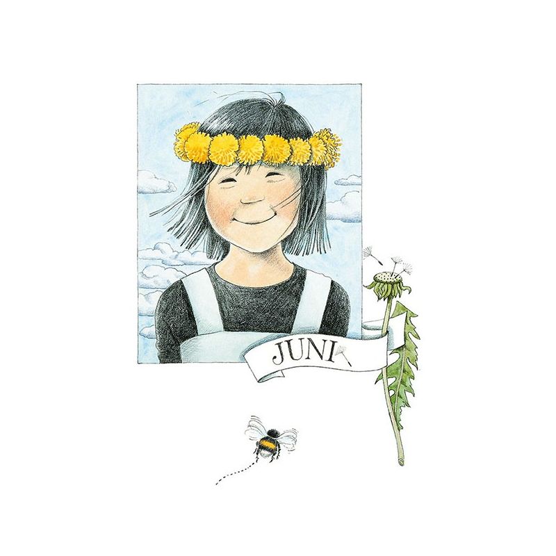 Juni vykort  - Linnéas årsbok av Lena Andersson