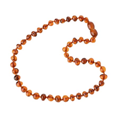Bärnstenshalsband -  mörkt med säkerhets spänne från The Natural Amber Store - 36 cm snäpp spänne  
